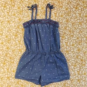 Cat & Jack denim print kids Romper